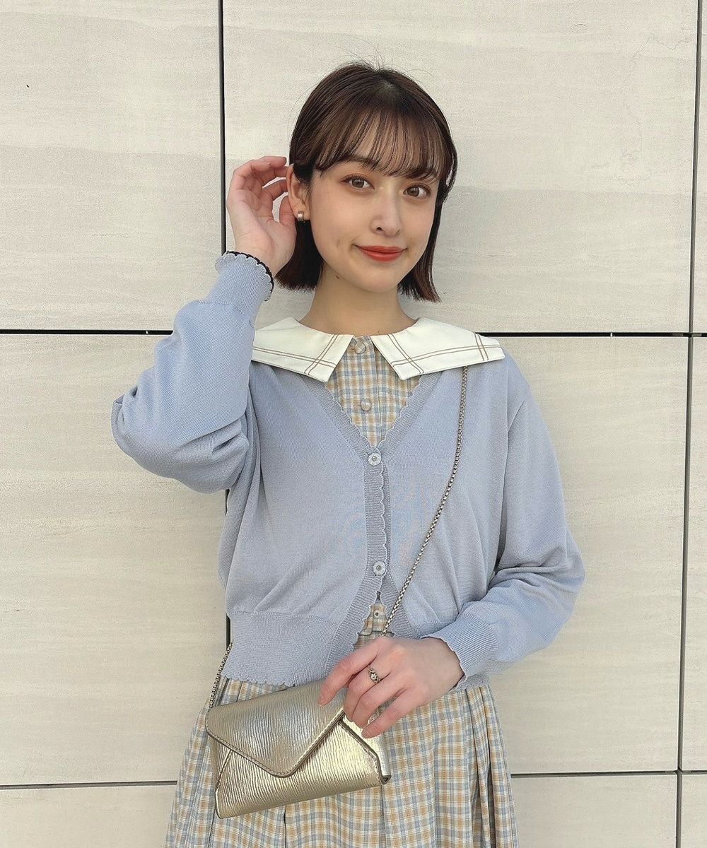 専用出品❗️希少 170✨人気 ネイビー チェック柄✨ワンダーファクトリー 卒服 変形セーラー衿チェックワンピース/F i.n.t [49AE02h006] | F i.n.t
