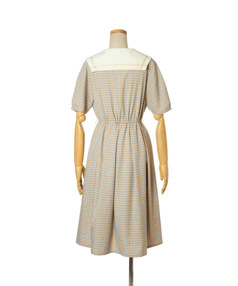 ベルトを外した状態 / バック (beige×blue)