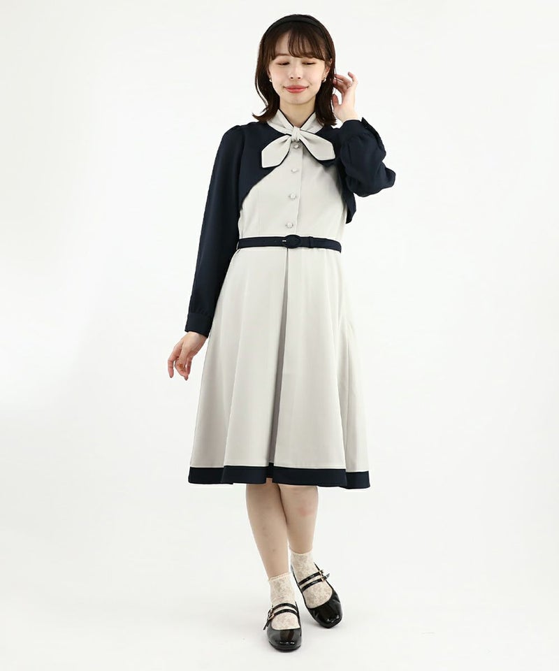 gray×navy / 158cm