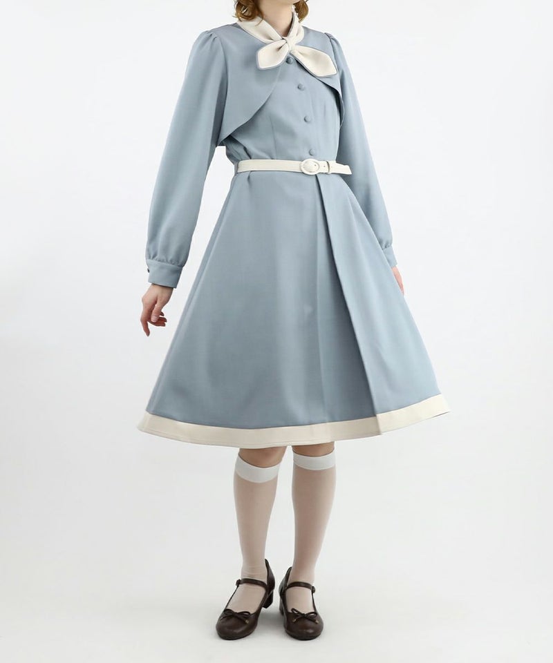 light blue×white / 160cm