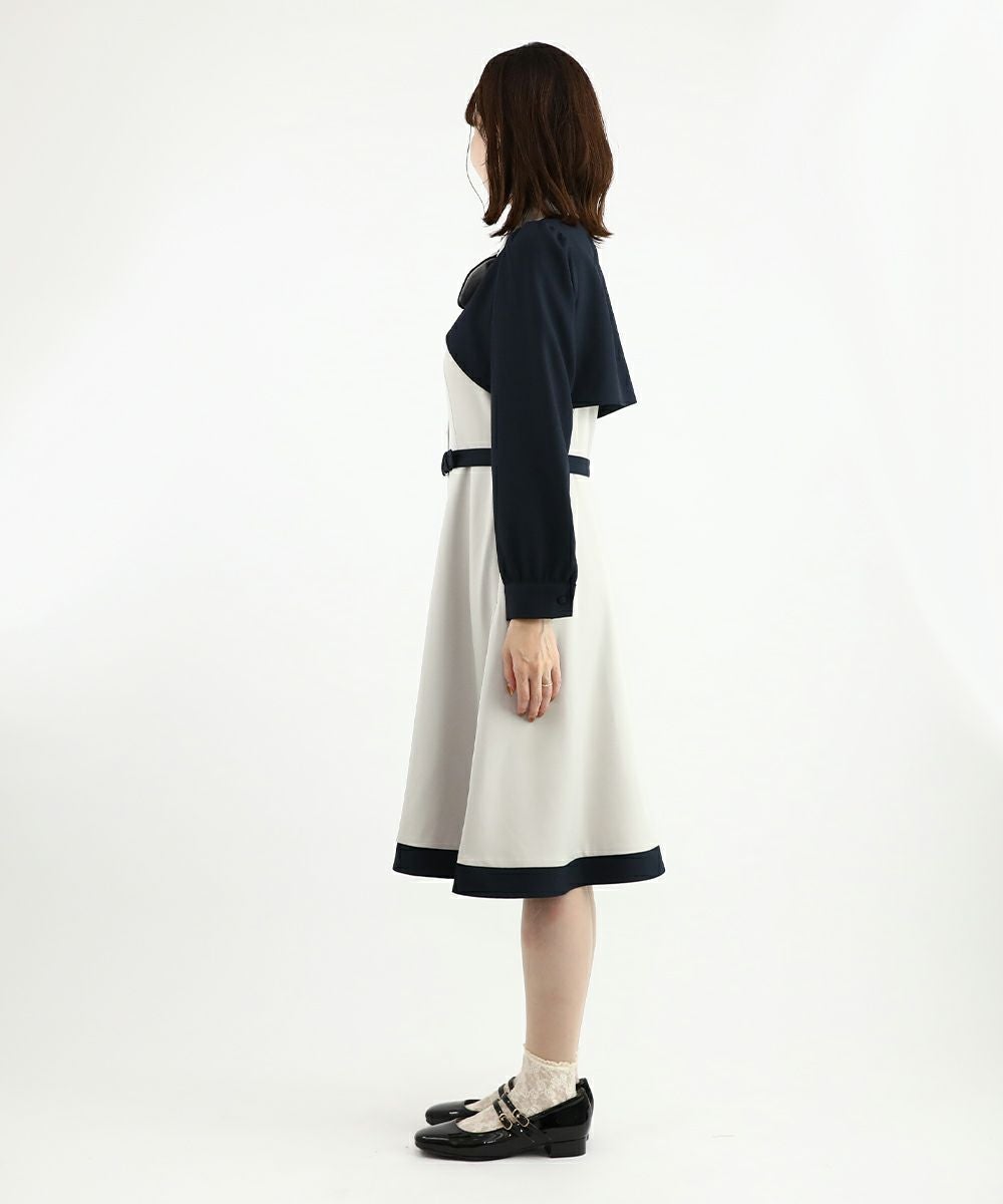gray×navy / 158cm
