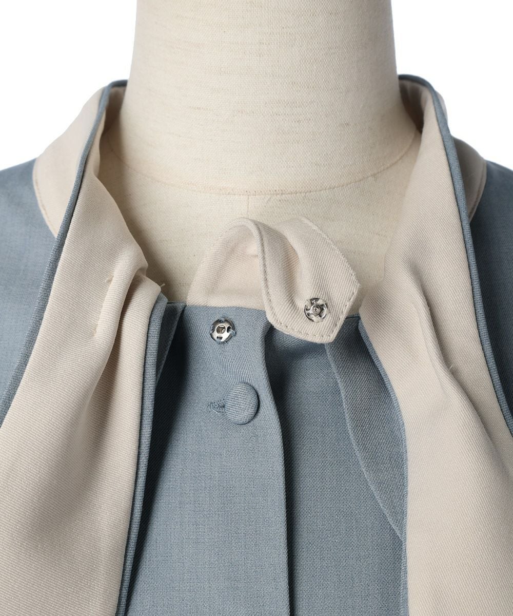 スナップ釦 (light blue×white)