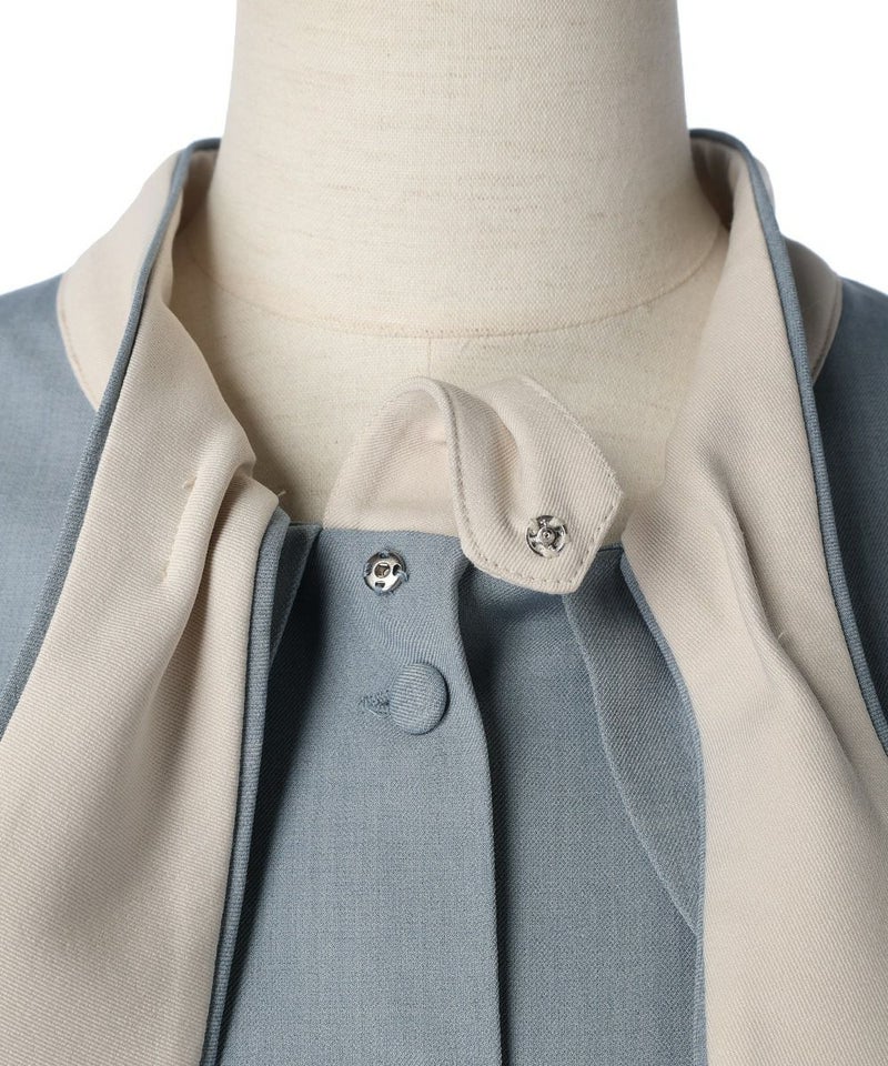 スナップ釦 (light blue×white)