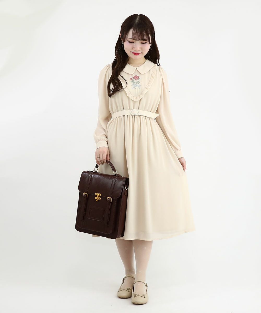 □ローズミニブーケ刺繍シアーワンピース/F i.n.t [49AE02j003] | F