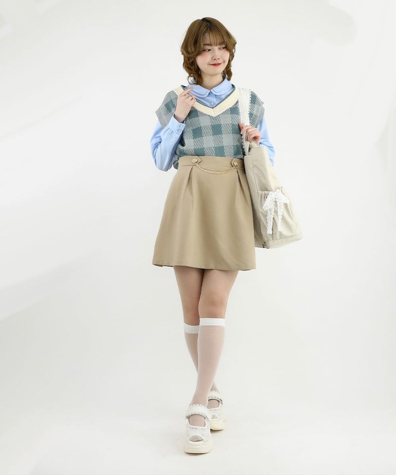 light blue×white / 160cm