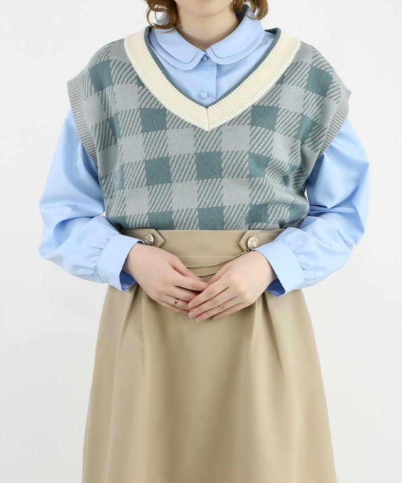 light blue×white / 160cm