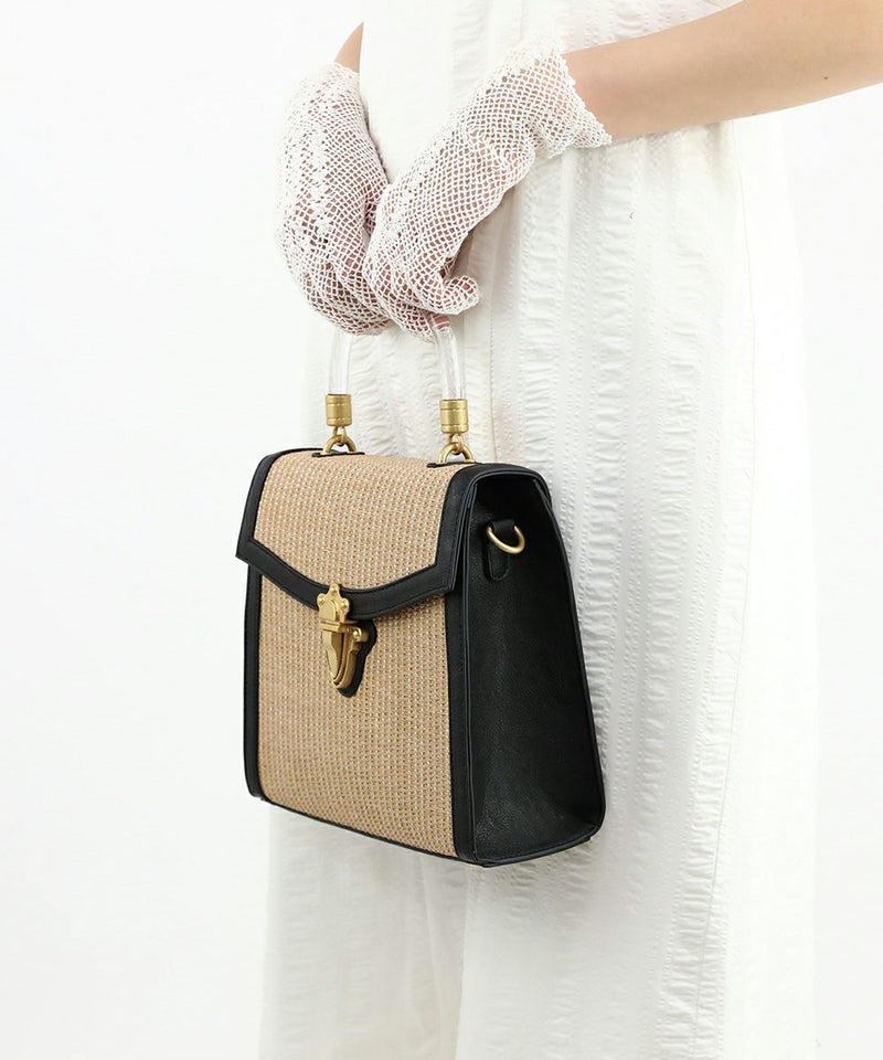 beige×black