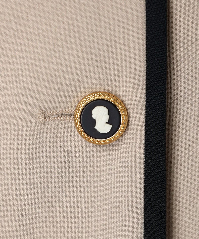 カメオ釦 (ivory×navy)