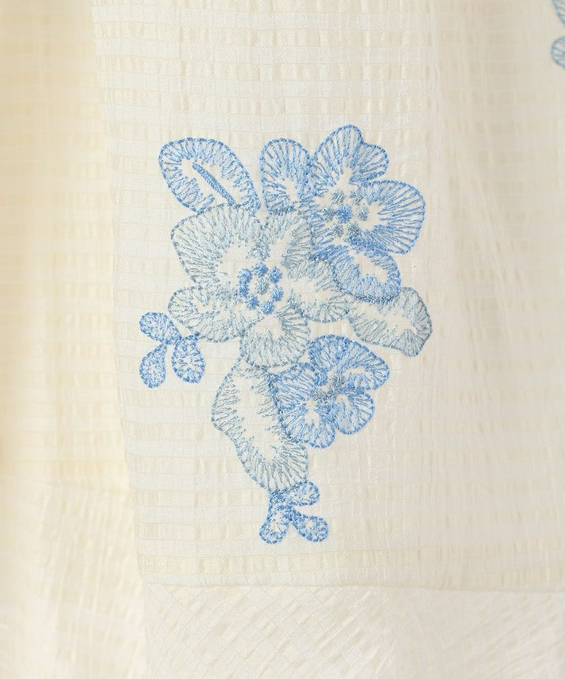 刺繍アップ (off white)