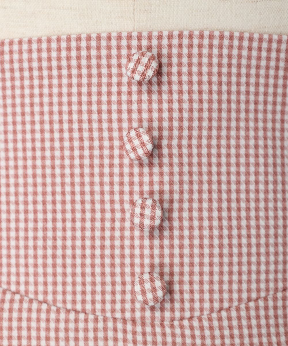 飾り釦 (pink×white)