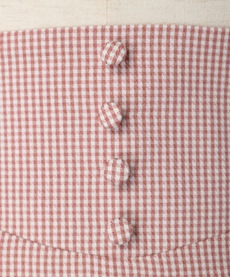 飾り釦 (pink×white)