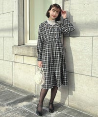 black×beige / 165cm / レーストップスとのレイヤード