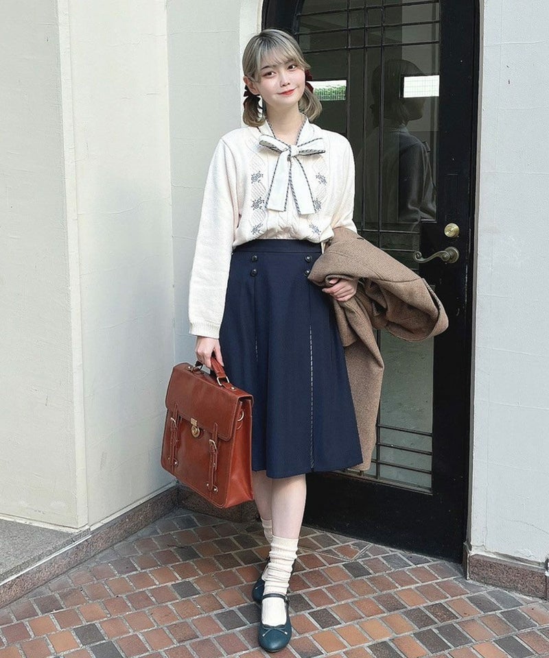 off white / 160cm / ブラウスとのレイヤード