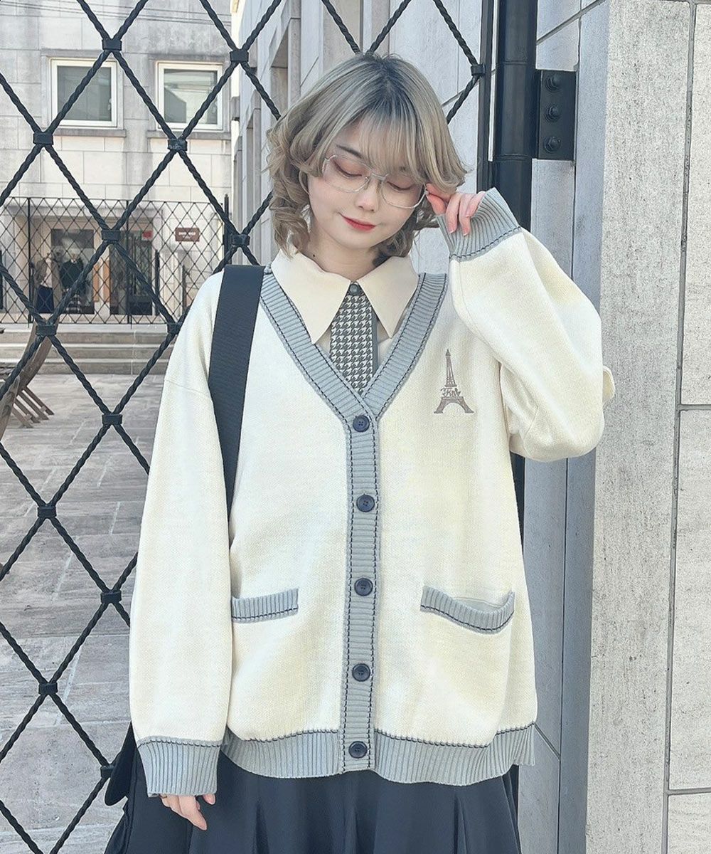 ハンドメイド　セーター Chez toi（シェトワ） ニット セーター もちふわラグラン切替袖