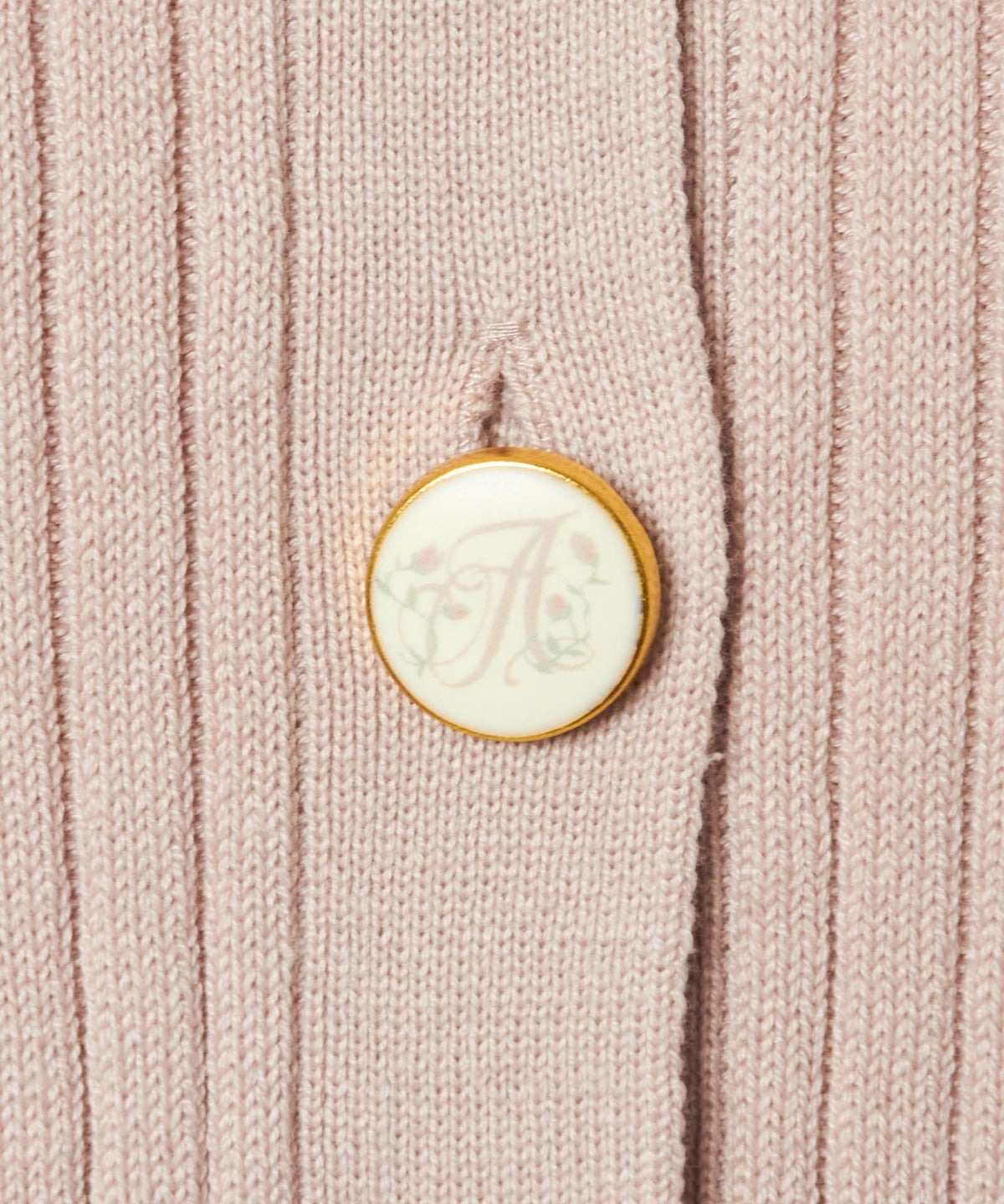 釦アップ (pink beige)