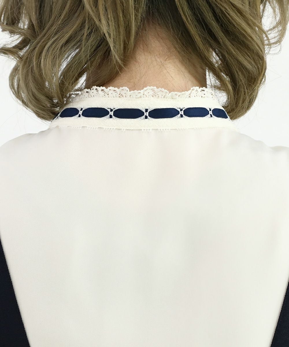 off white×navy / 160cm