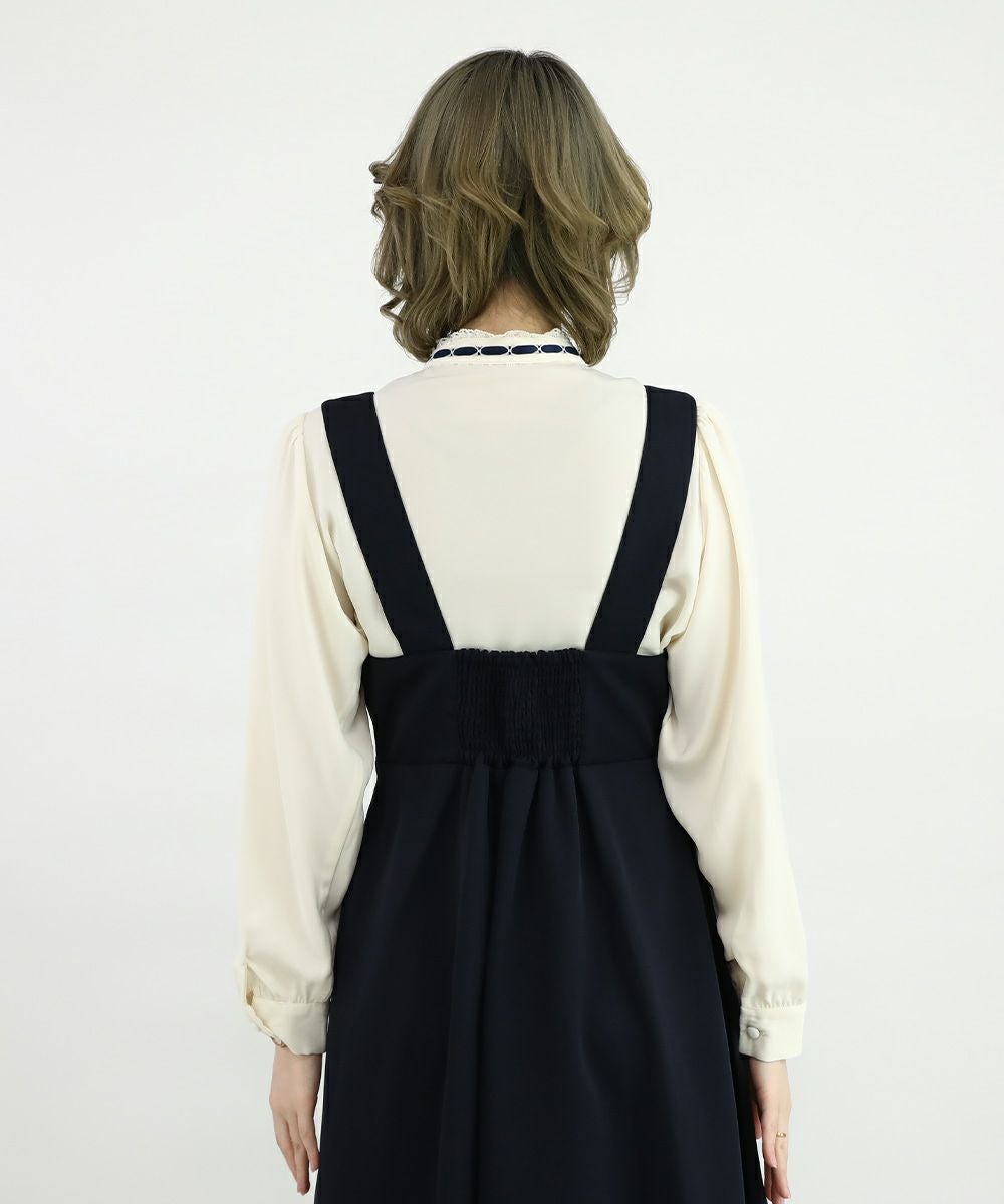 off white×navy / 160cm