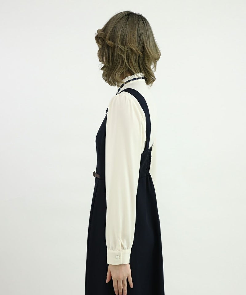 off white×navy / 160cm