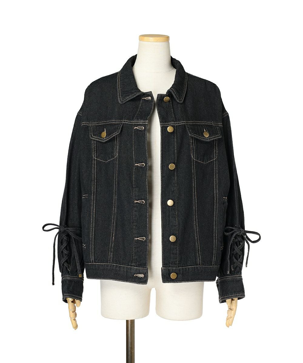 前を開いた状態 (black)