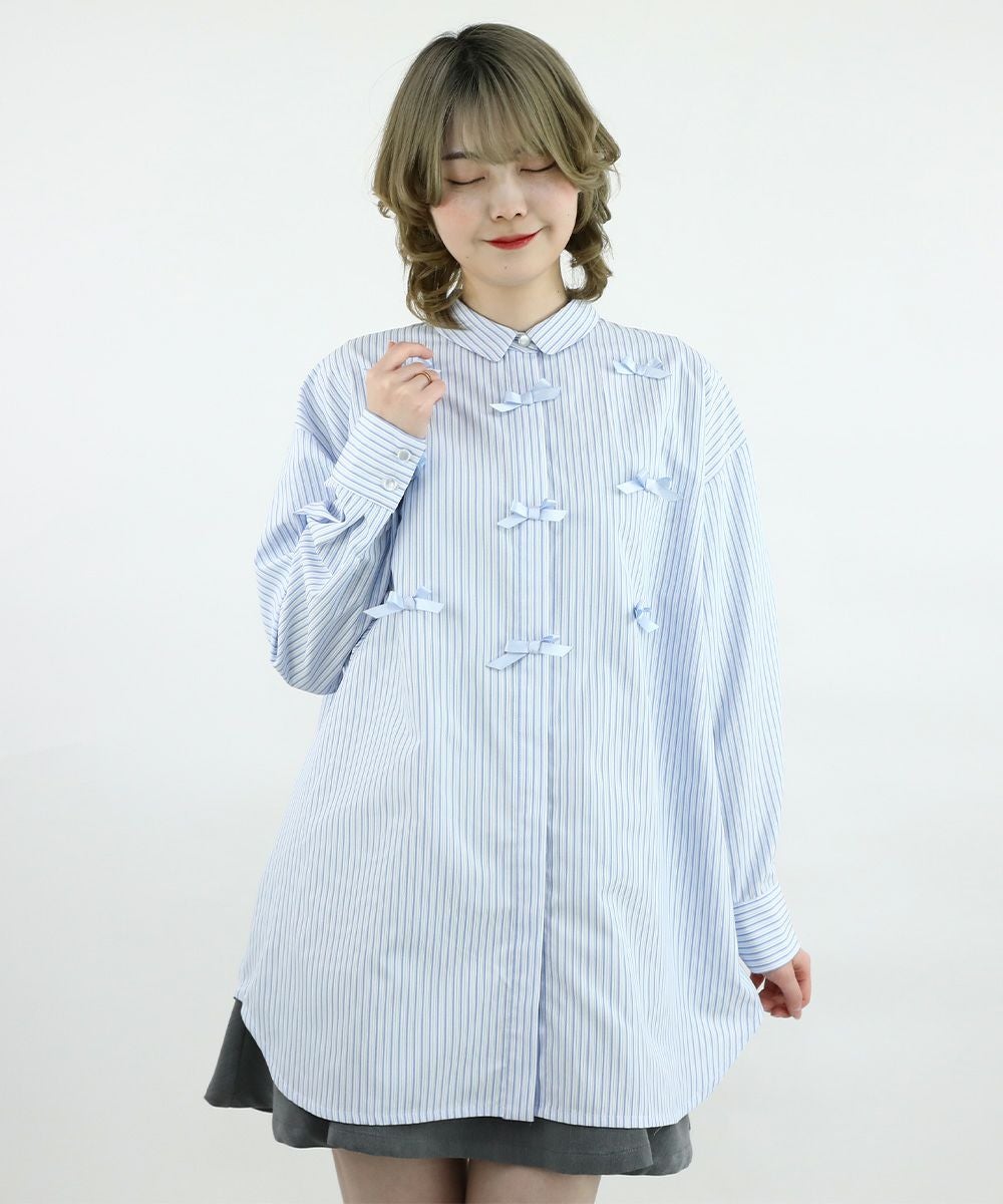 light blue×white / 160cm