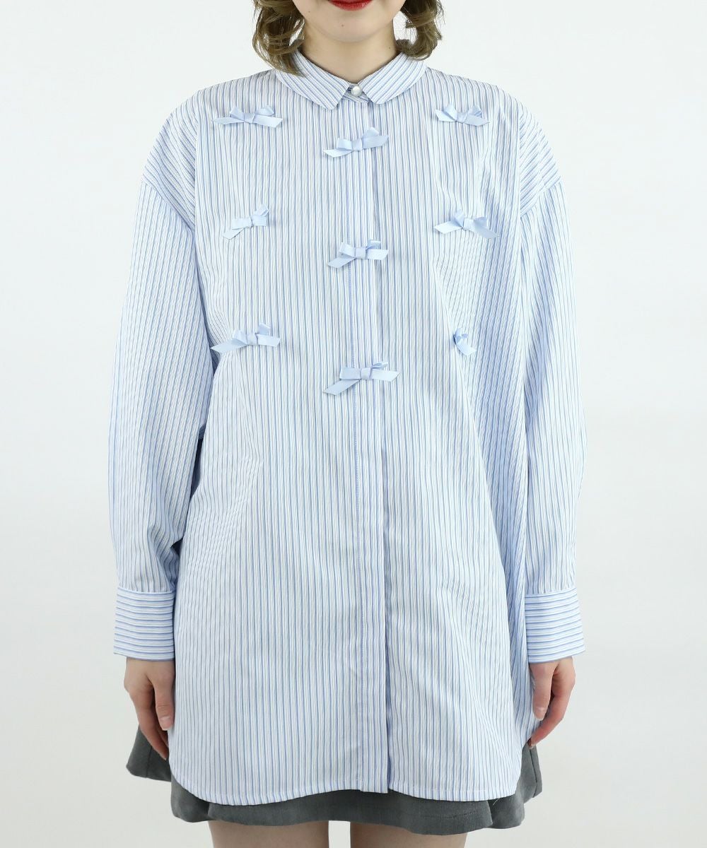 light blue×white / 160cm