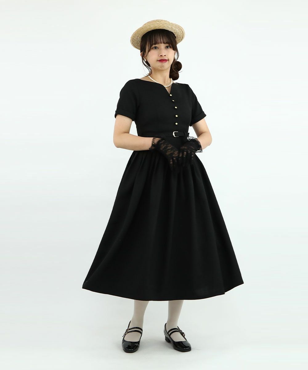 キーネックカラータックワンピース/an3 Limited [49DE03g005] | F