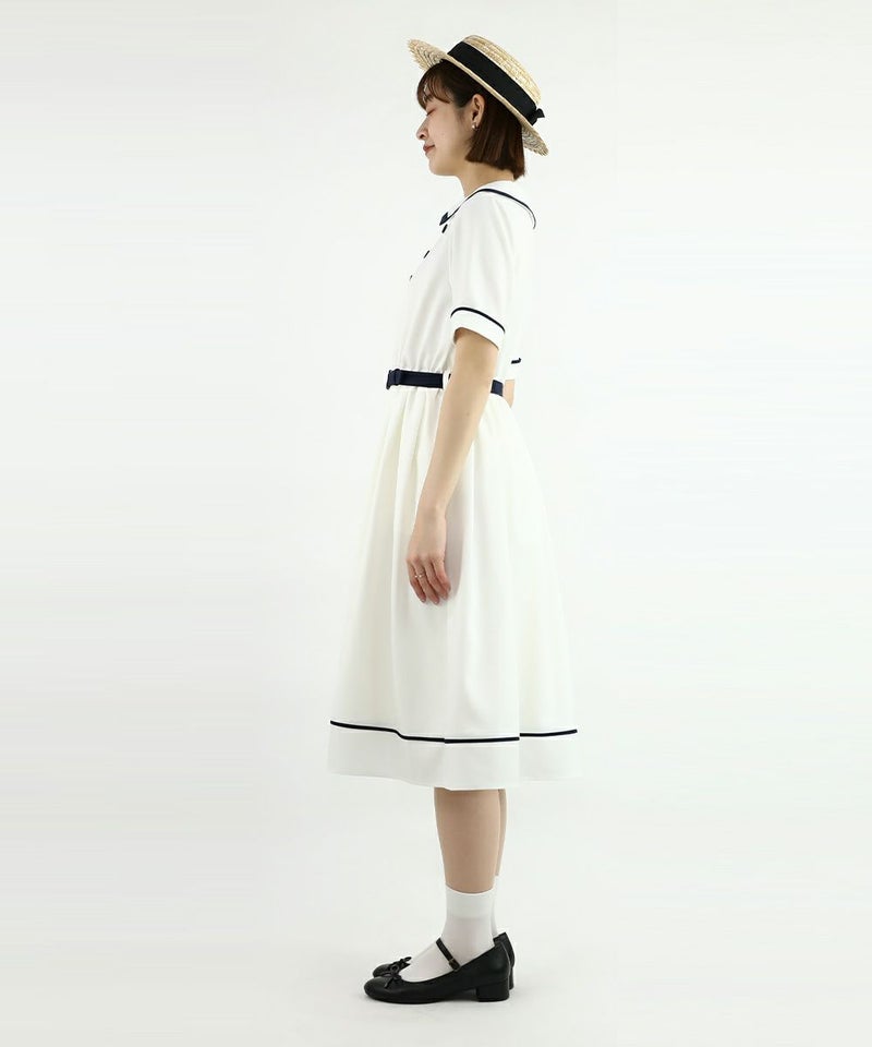 off white×navy / 165cm