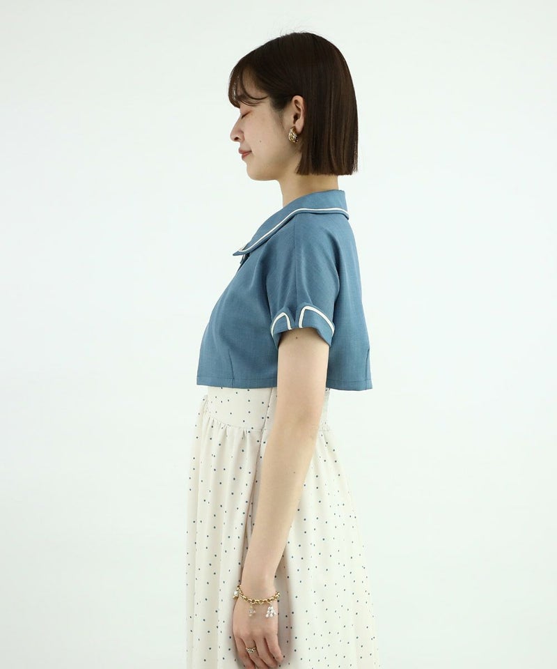 light blue×white / 165cm