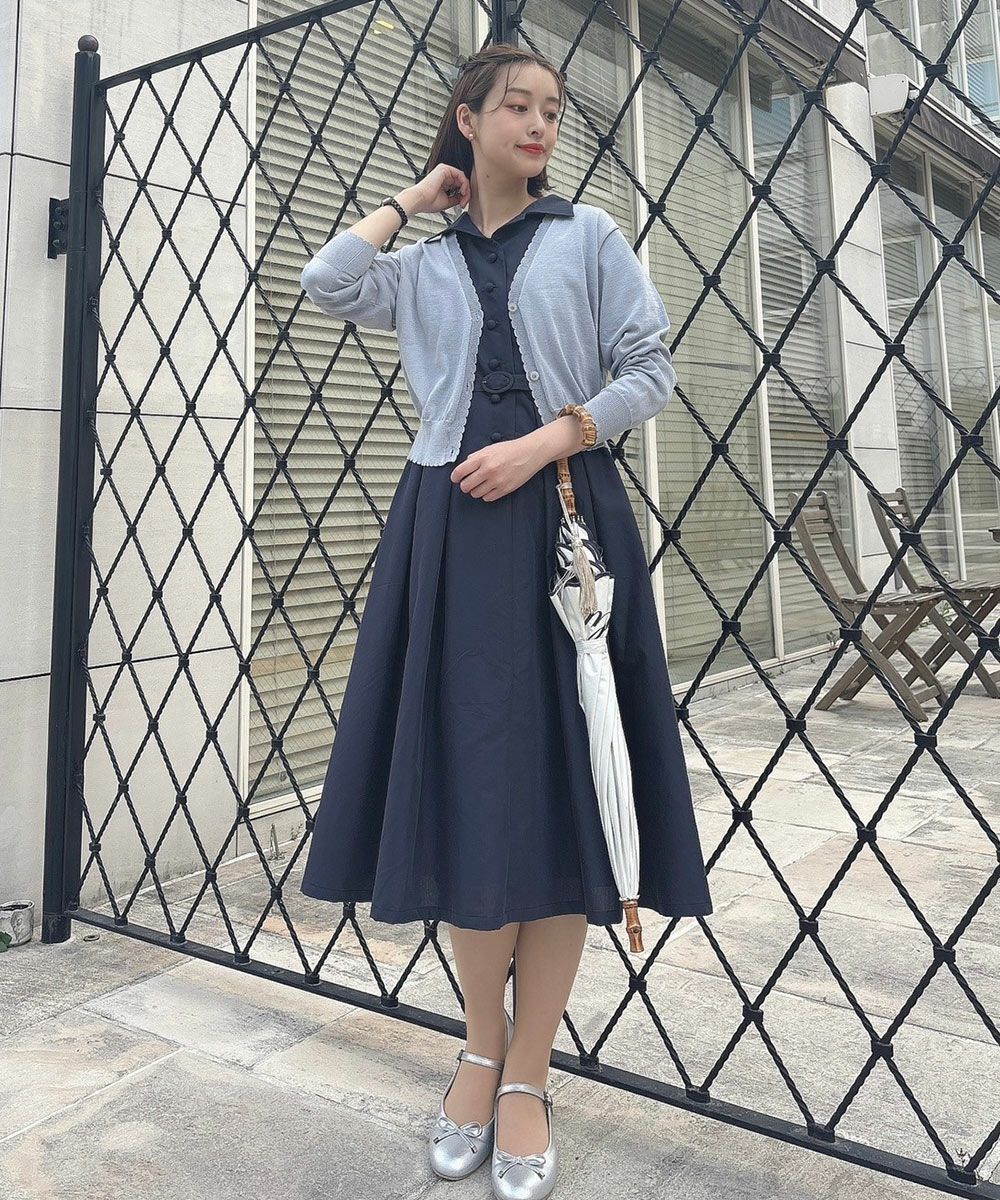 縫いとめタック開衿シャツワンピース/F&A [49CE02h002] | F i.n.t公式