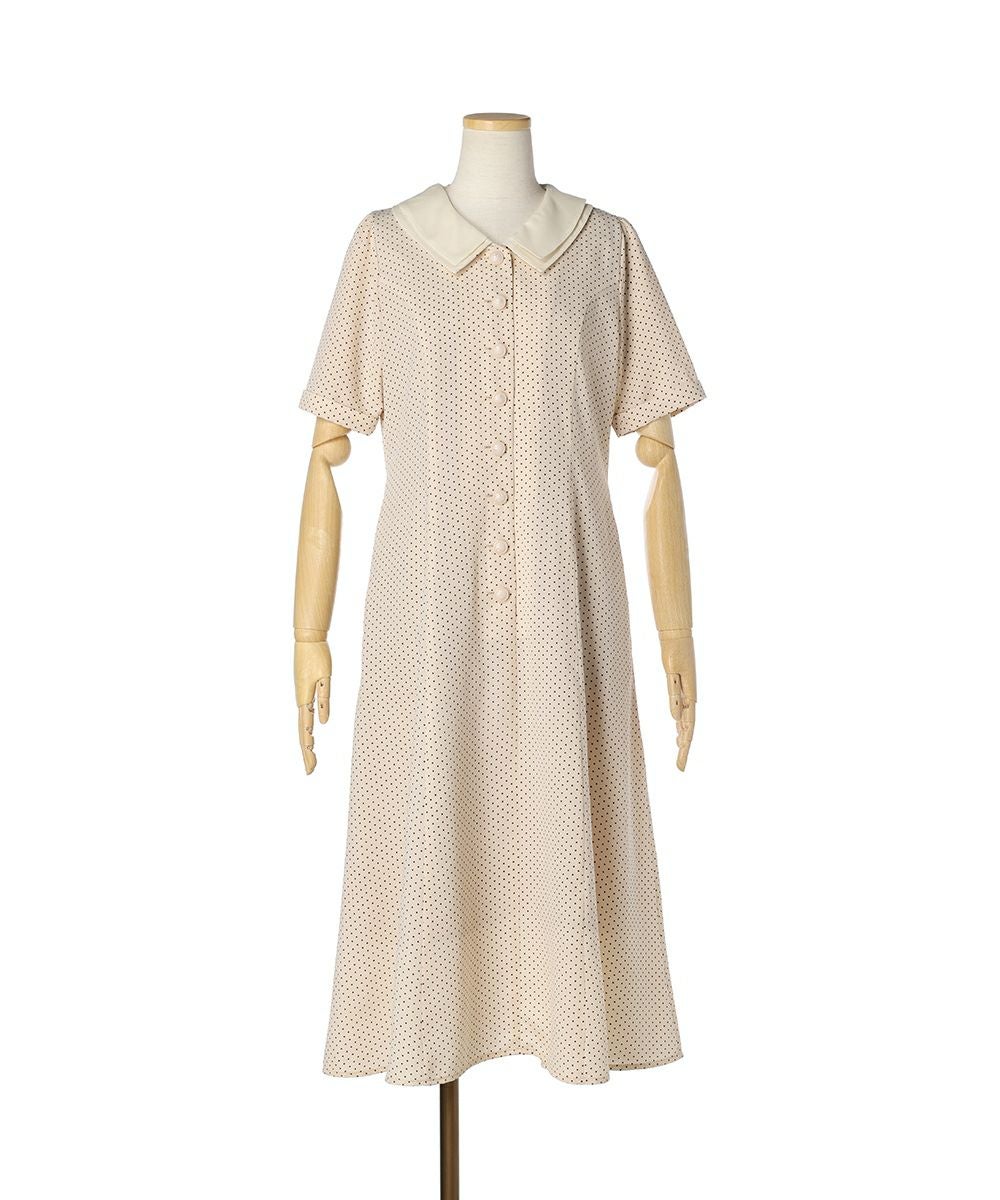 バックレースアップクレリックドットワンピース/F i.n.t [49AE02h011