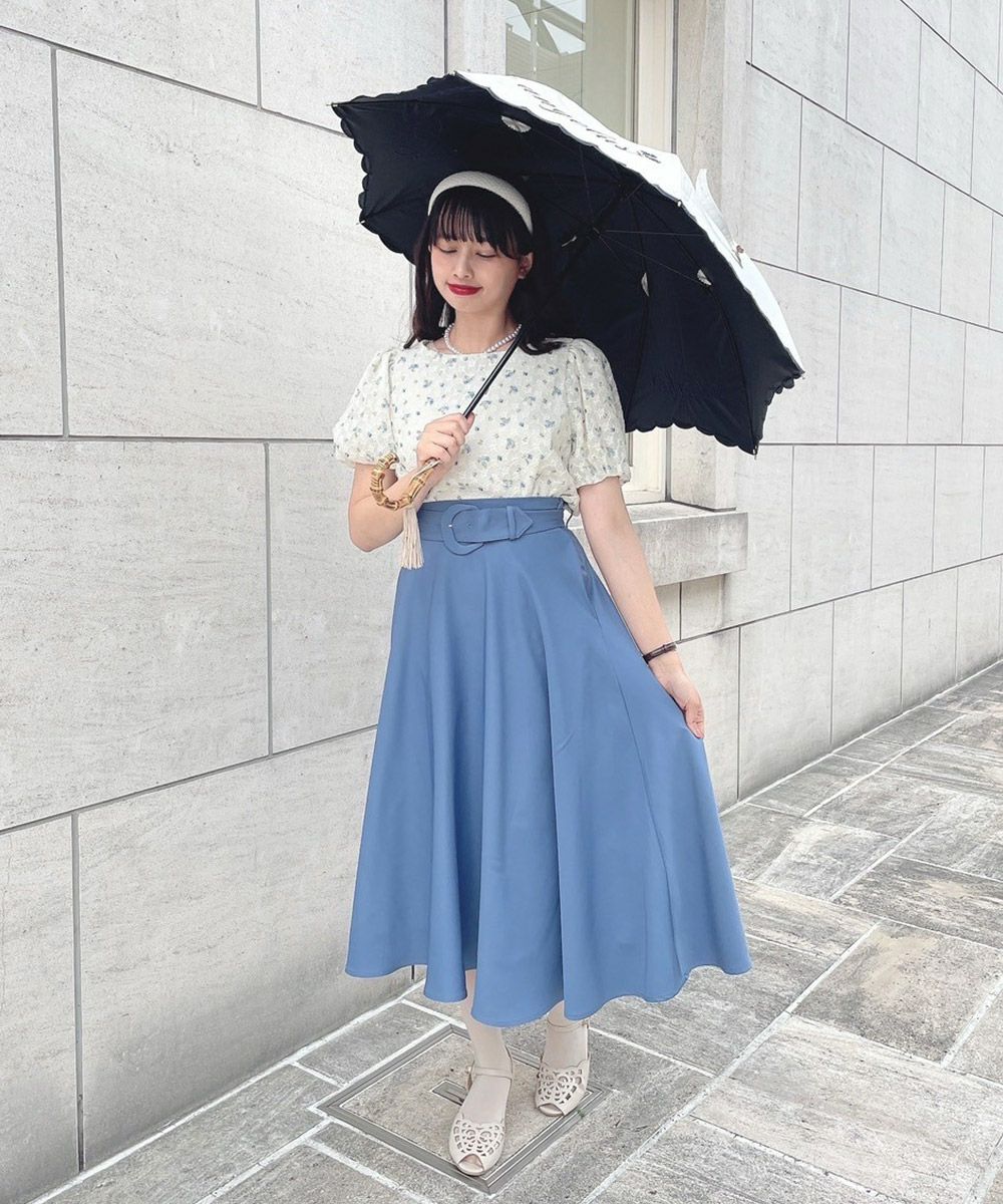 □カリグラフィーロゴ刺繍日傘/an another angelus [49BB12a001] | F