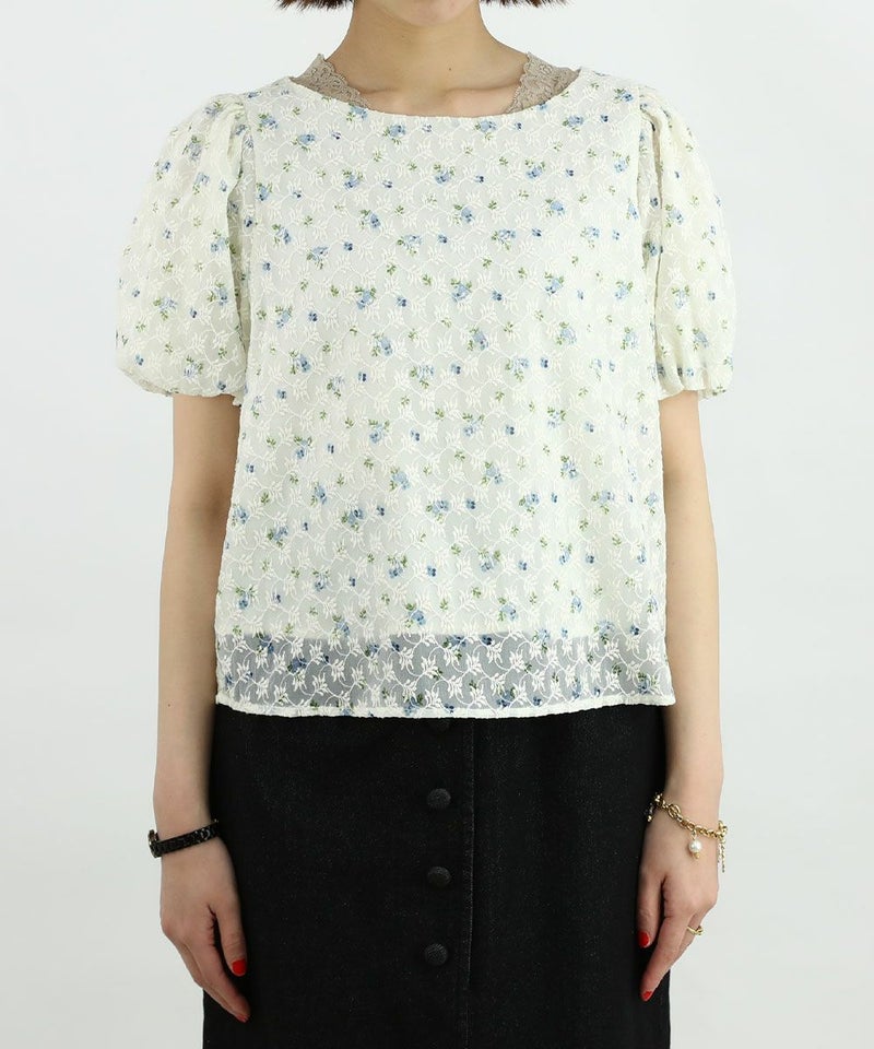 light blue / 165cm / レースインナーとのレイヤード