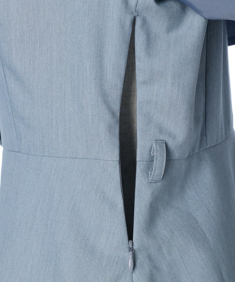 サイドファスナー（light blue×white）