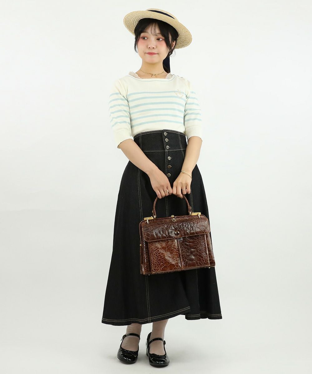 美品★BUBRBERRYhorse刺繍ボーダーニット 美品☆BUBRBERRYhorse刺繍ボーダーニット