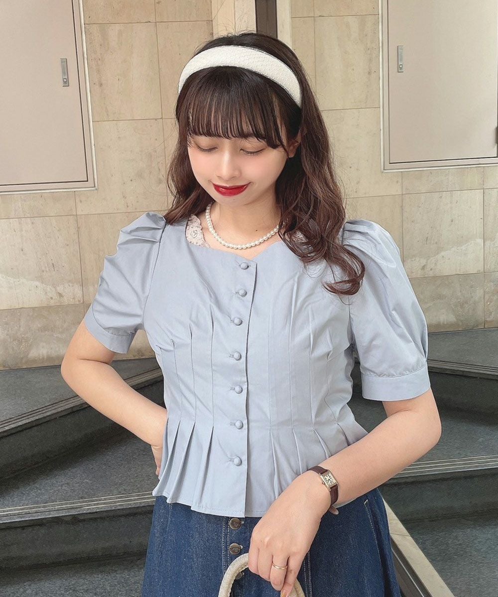 □コルセットタックブラウス/an another angelus [50BF02h014] | F