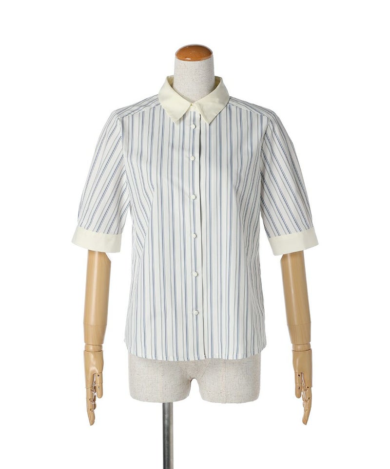 タイを外した状態 (ivory×blue)