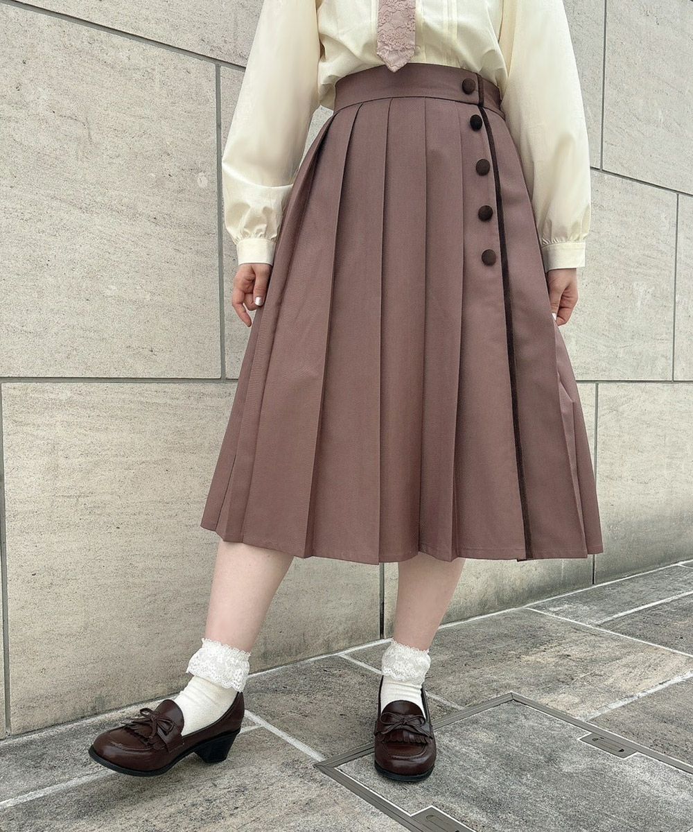 別珍使い太プリーツスカート/F i.n.t [51AG02p004] | F i.n.t公式通販