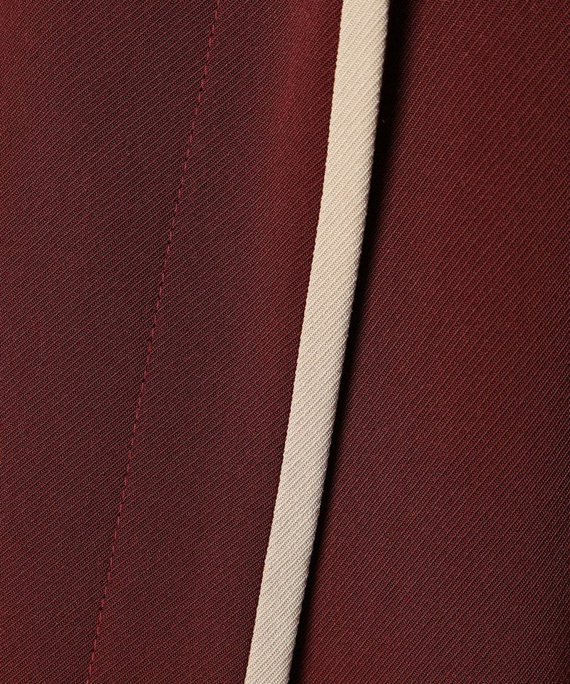 生地アップ (bordeaux×beige)