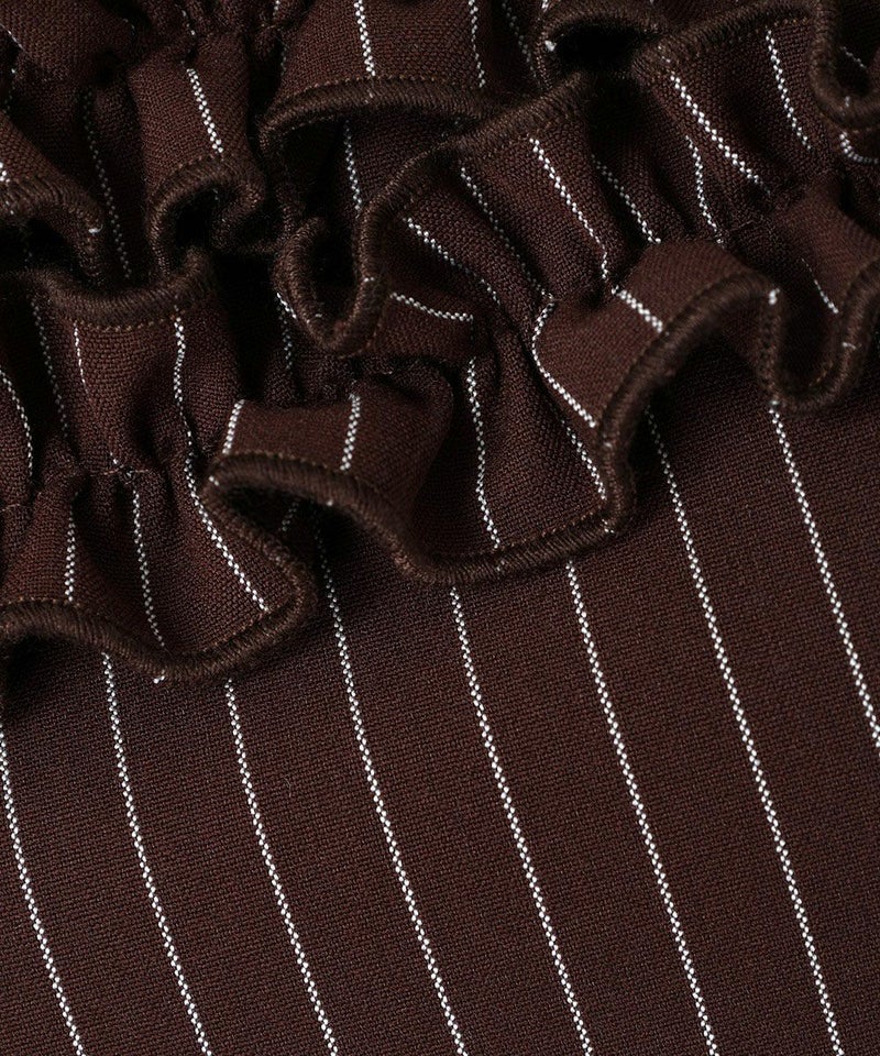 生地アップ (brown×white)