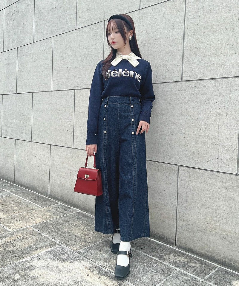 navy / 157cm / ブラウスとのレイヤード