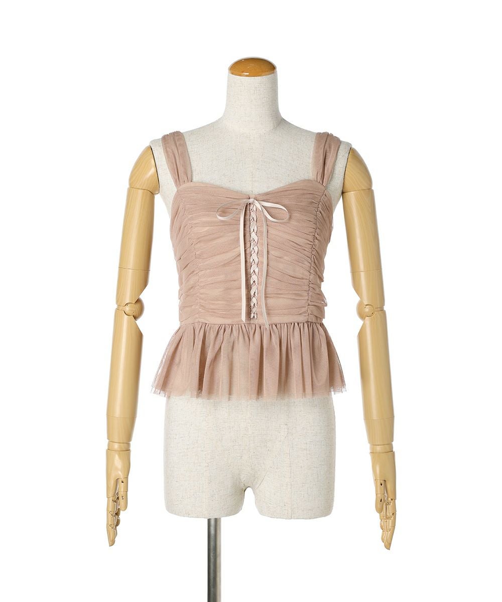 □レースアップチュールビスチェ/an another angelus [50BF03f017] | F