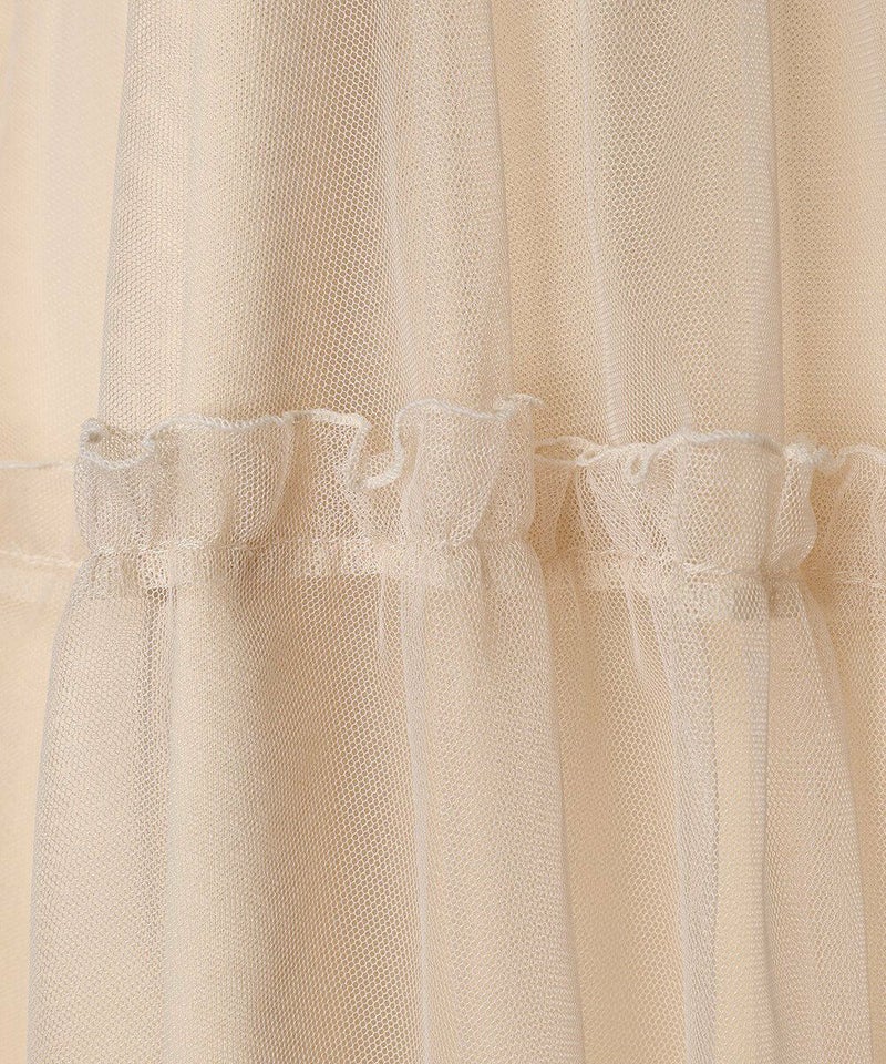 チュールフリル (pink beige)