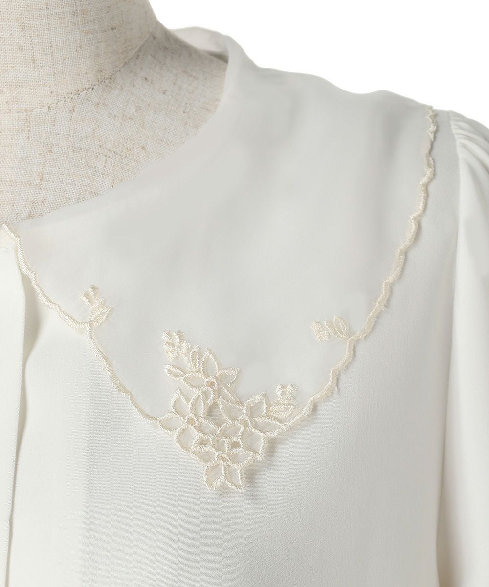 刺繍アップ (off white)