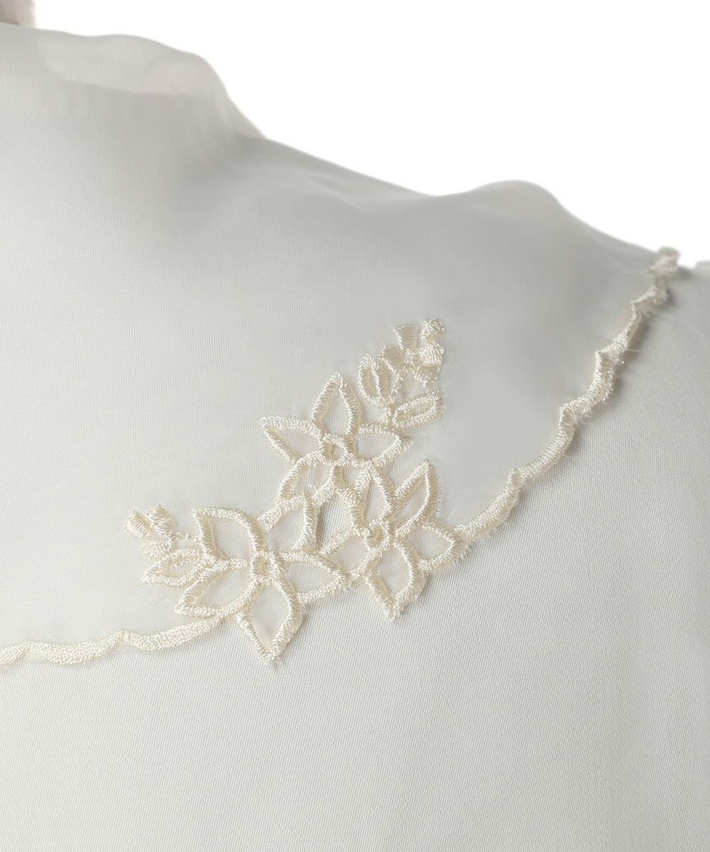 刺繍アップ / バック (off white)