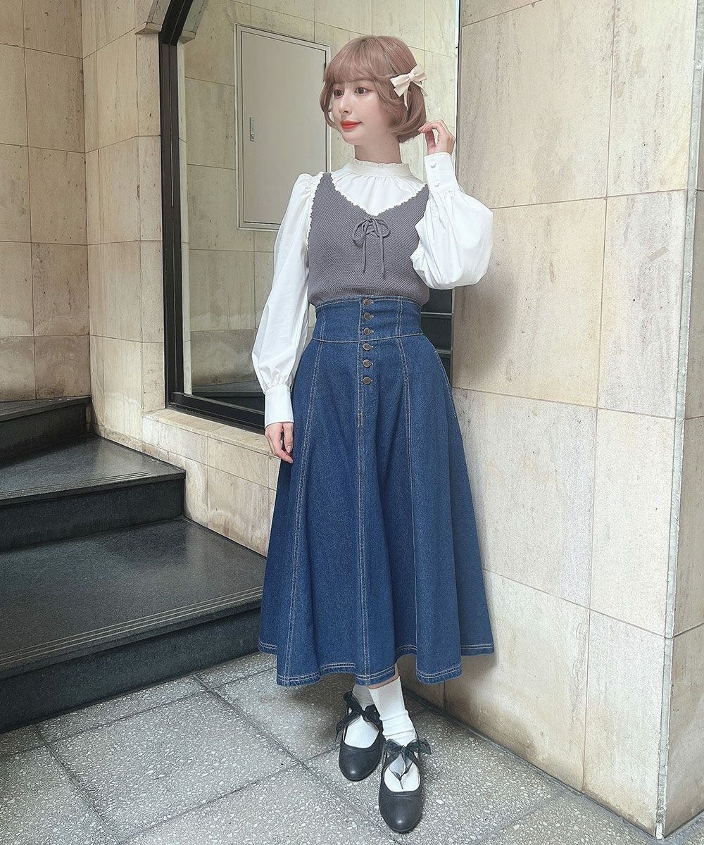 未使用タグ付vivienne westwoodフリル スタンドカラー ブラウス 中古・古着通販】Vivienne Westwood RED LABEL (ヴィヴィアンウエスト