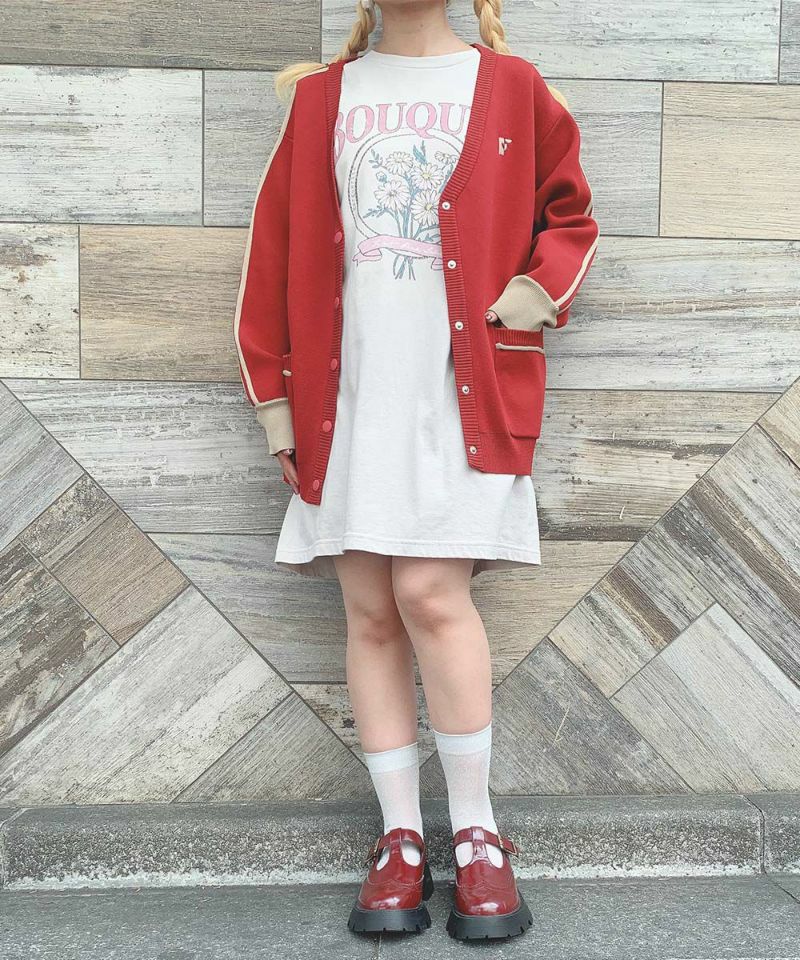 □トラックラインニットカーディガン/F i.n.t [51AJ04j003] | F i.n.t