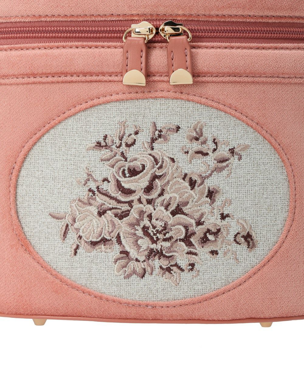 WEB限定】フレームローズ刺繍バニティバッグ/an another angelus