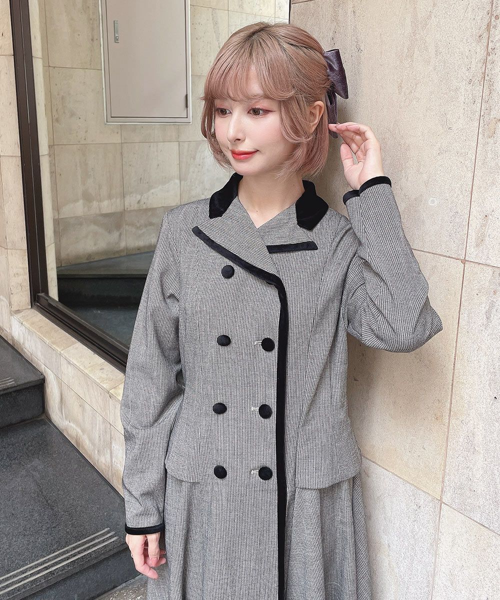 □【WEB限定】別珍使いセットアップ風ワンピース/an3 Limited