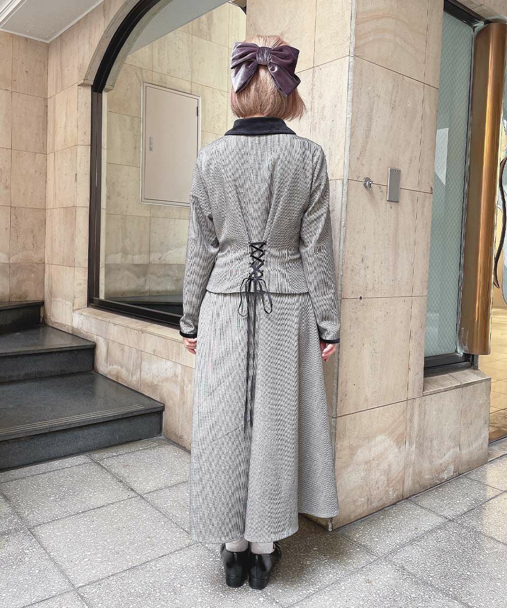ハンドメイド【ワンピース、セットアップ】 □【WEB限定】別珍使いセットアップ風ワンピース/an3 Limited