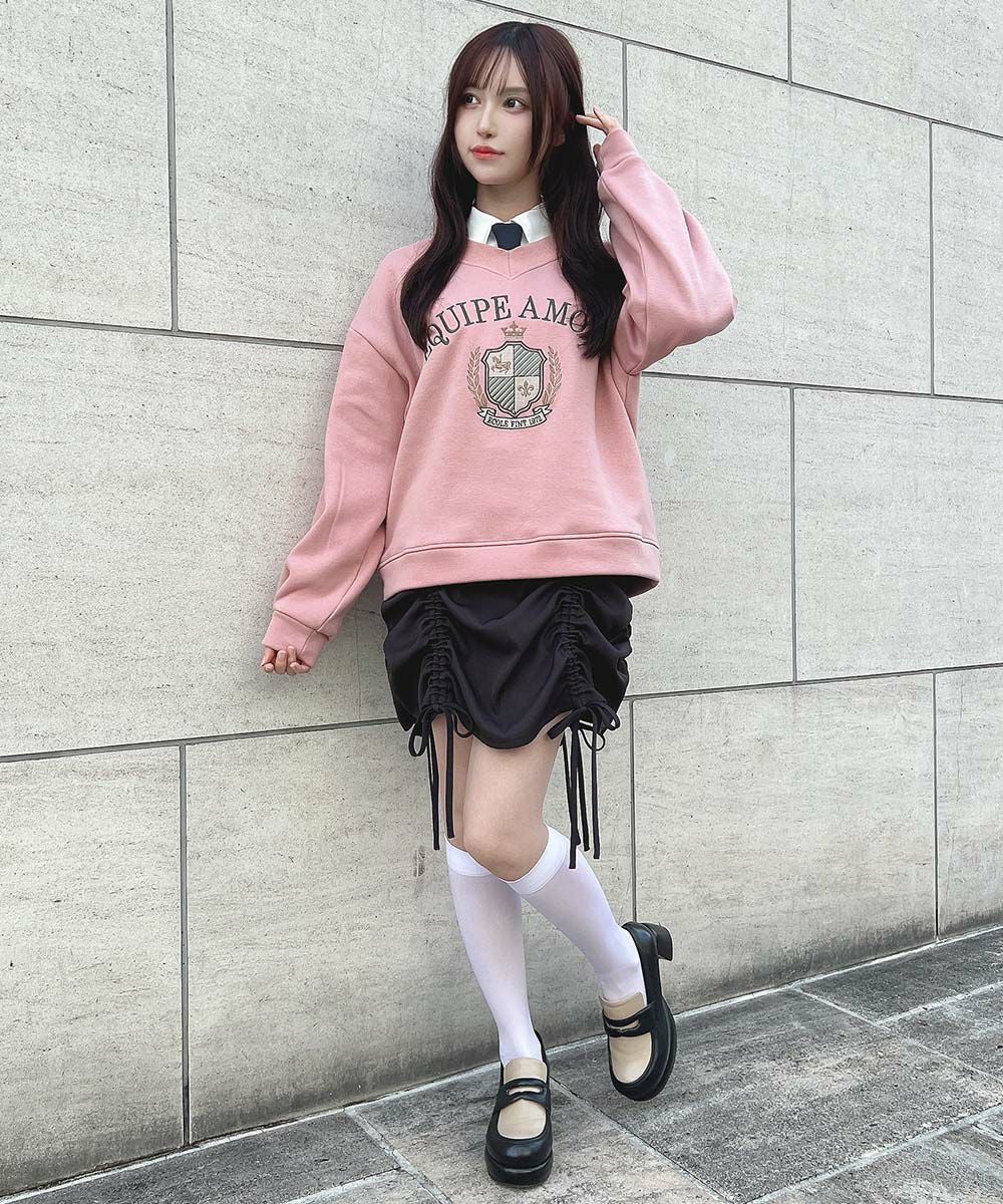 □カレッジロゴ刺繍スウェット/F i.n.t [52AI03j009] | F i.n.t公式
